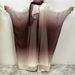 Verve Fashion Muslim Chiffon Cardigan Gradient Batwing Sleeve With Headscarf Set Abaya 67501_ecoleips.com