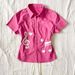 Spring/Summer Women's Slim Fit Shirt Lapel Collar Y2K Millennium T-Shirt Unique Trendy Gothic Musical Note Pattern European American Style_ecoleips.com