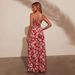 Women's Clothing high waist holiday style flower print suspenders jumpsuit _ecoleips.com