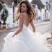 2025 New Spring Style Flowing Tulle Wedding Dress Strapless Waist Cinching Dreamy Floor Length Gown for Brides_ecoleips.com