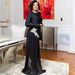 Women's Clothing Women's Slim Fit Long Sleeved Dress Black Rhinestone Detailing Sexy Cocktail Club Party Wear_ecoleips.com