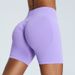 ng2510292 European And American Cross-Border Seamless Shorts For Women, Three-Quarter High-Waist Peach Sports Pants, Bare_ecoleips.com
