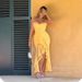 Women's Sexy V Neck Halter Ruched Ruffled Asymmetrical Maxi Dress – Elegant Evening Gown_ecoleips.com