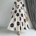 Women's Clothing Autumn Lapel Temperament Printed Shirt High Waist Slim Skirt Suit_ecoleips.com