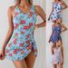 Modest Tankini Swimsuit Dress – Floral Print, Built-in Bra & UPF 50+ (S-XXL, Quick-Dry Polyester, Conservative Swimwear For Beach & Resort)_ecoleips.com