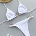 2024 New European And American Sexy Solid Color Strapless Two-Piece Bikini Swimwear Ins Style Women's Swimsuit For Hot_ecoleips.com