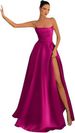 Women's Clothing Tube Top Sexy Evening Dress Slit Slim Banquet Evening Dress_ecoleips.com