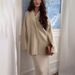 Elegant Solid Color Button-Up Cardigan & Skirt Set For Women - Office Chic Long Sleeve Knitwear Outfit_ecoleips.com
