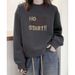 High-end Pure Cotton Red Sweatshirt Women, Autumn And Winter 2026 New Model, Fleece-lined, Thickened, Loose-fitting,_ecoleips.com