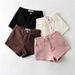2025s Women's Denim Shorts Summer New Korean Style Elastic Tight Hip-lifting Petite Spring Versatile Hot Pants Trend_ecoleips.com