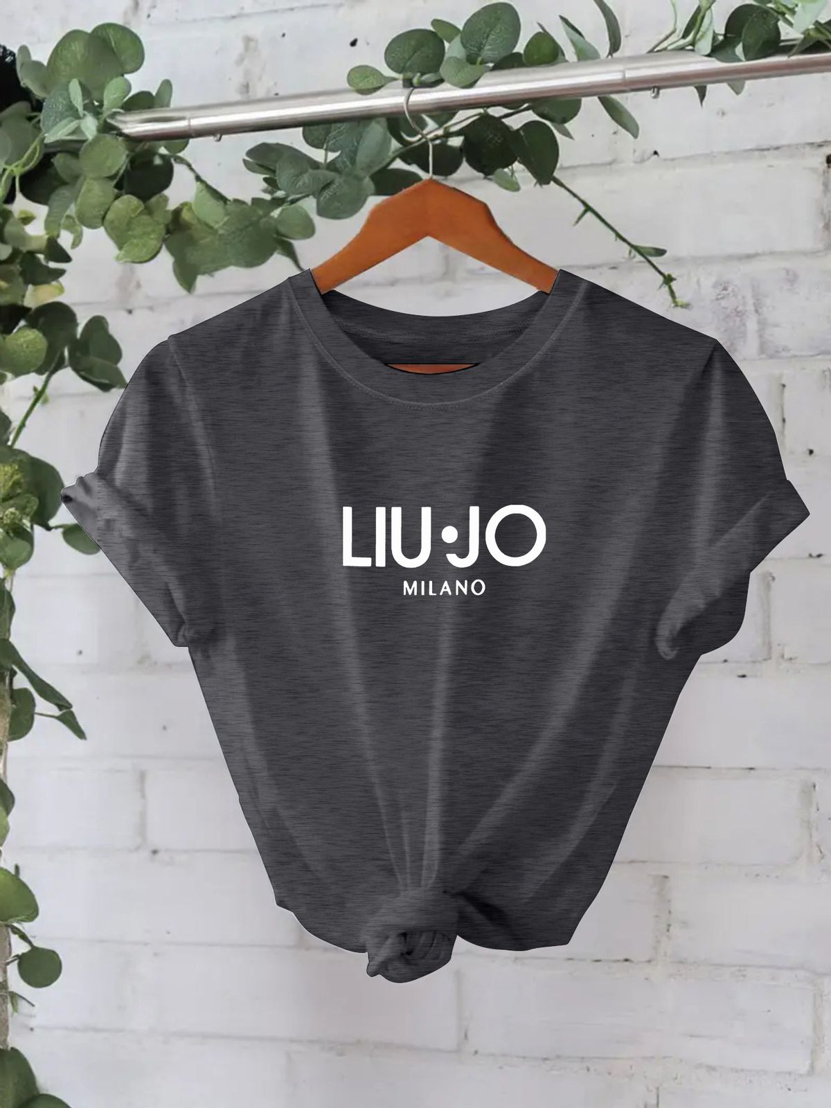 Women's Clothing Women's Casual Short Sleeve T-Shirt Style Slogan Print Round Neck Top For Summer Fashion For Formal & Casual For Women_ecoleips.com
