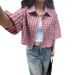 Women's Casual Short Sleeve Top – Lightweight & Breathable Summer Blouse, Red/Black/Blue/Khaki, Sizes S-XXL_ecoleips.com