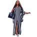 Women's Clothing large size loose sexy fashion temperament striped irregular dress_ecoleips.com