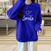 Fleece Lined Thickened Women's Sweatshirt Loose Fitting plus Size Fashionable Trendy Autumn Winter Top_ecoleips.com