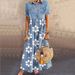Women's Clothing Distressed Dress Long Multi-Button Denim Style_ecoleips.com