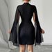 Cross-Border European And American Elegant Style Slim 2026 New Foreign Trade Women's Bodycon Stretch Midi Dress_ecoleips.com