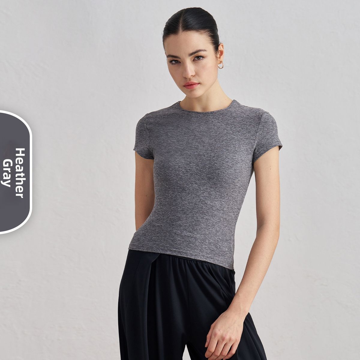 Women's Clothing Lightweight Nude Yoga T-Shirt Casual Sports Top Short Sleeve Slim Fit For Running Training Fitness Wear_ecoleips.com
