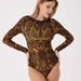 2025 Women's European American Style Printed One Piece Swimsuit High Waisted Sunscreen Suit Set Sexy Vacation Wear_ecoleips.com