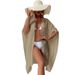 Women's Clothing Loose Beach Cardigan Holiday Sun Protection Clothing Bikini Cover Up Swimsuit Outerwear Cardigan_ecoleips.com