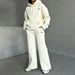 Gothic Print Sweatshirt And Pants Set Wide Leg Straight Leg Pants European American Style Autumn Winter Hot Selling Hoodie_ecoleips.com