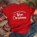 European And American Cross-border Foreign Trade Women's Clothing Christmas Merry Round Neck Printed Ladies Short Sleeve_ecoleips.com