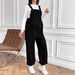 K Maternity Pants With Adjustable Waist And Fashionable Loose Shoulder Straps_ecoleips.com