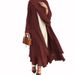 Verve Plus Size Women's Cardigan Coat Robe Long Dress Autumn Clothing_ecoleips.com