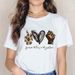 Independent Brand Fashion Plus-size Peace And Love Themed Women's Summer T-shirt_ecoleips.com