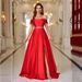 Women's clothing fashion solid color temperament elegant tube top wedding toast dress evening dress _ecoleips.com