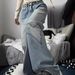 Women's Clothing Vintage Floral Print Low-Rise Wide-Leg Jeans For Women – Plus Size Comfort & Retro Style_ecoleips.com