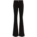 Aria Basics Huanghua Slim European And American Flared Pants Spring/Summer Black Elastic High-Waisted Jeans For Women, Wide-Legged,_ecoleips.com