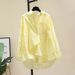 Women's Clothing Printed Striped Shirt For Women Spring And Autumn New Fashionable Loose Versatile Long Sleeved Cardigan Shirt Inner Wear_ecoleips.com