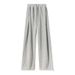 Women's High Waist Fleece-Lined Jogger Pants Cuffed Sweatpants with Drawstring Anti-Droop Relaxed Fit Bottoms_ecoleips.com