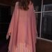 Elegant Long Sleeve Pink Ruffle Wrap Dress For Women - Autumn Cotton-Polyester Blend High Waist Flowy Maxi Dress With Belt (Includes Shawl)_ecoleips.com