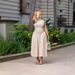 Summer New Cross-Border European And American Style Stand Collar Elegant Pleated Patchwork Waist-Cinching Long Dress_ecoleips.com