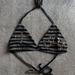 Summer New Women's Halter Neck Swimsuit Striped Print Cross Rhinestone Sexy Fashion 2026_ecoleips.com