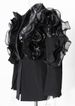 K Small Niche Design, High-end Goddess Style, Black Three-dimensional Splicing, Ruffle Edge Suit, Asymmetric Slim Fit, Slimming Suit_ecoleips.com
