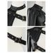 Black Punk Asymmetric PU Leather Jacket – Women’s Off-Shoulder Rocker Coat With Lace-Up Detail (One-Size Fits Most, Gothic Dancefloor Essential)_ecoleips.com