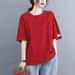 Spring And Summer Short-Sleeved Women's Clothing Designs With Stylish Labels And Sleeve Details; These T-Shirts Help Boo_ecoleips.com