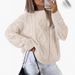 Oversized Cable Knit Sweater – Soft & Cozy Winter Pullover With Relaxed Fit For Women (Apricot/Light Blue/Light Gray/Pinkish/Black/White, XS-XXL)_ecoleips.com