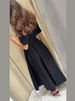 Elegant Belt Women Long Black Dress Full Sleeve Pleated Lapel Waist-Closed Female A Line Dresses 2026 Spring Lady Robes New_ecoleips.com