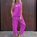 Spring And Summer New Cotton And Linen Fashion Casual Loose Two-Piece Set, Sleeveless Top, Loose Trousers For Women_ecoleips.com