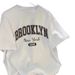Women's White Cotton T-Shirt Short Sleeve Letter Print Loose Fit Versatile Top Trendy Summer_ecoleips.com