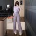 Casual Sports Suit For Women Summer Outfit 2025 New Style Youthful Slimming Fashionable High-Waisted Short Sleeve_ecoleips.com
