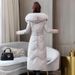 girl Girl Girl Long Jacket For Women 2025 Winter New Slim Fit Mid-Length Over-the-Knee Thickened White Duck Down Coat_ecoleips.com