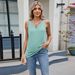 Fashion Cross-Border Trade 2025 Spring Summer Round Neck Solid Color Loose Short Sleeve Top T-Shirt Women's Vest_ecoleips.com