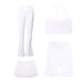 Women's Clothing Shaped Vest Flared Pants Capri Pants Three Pleated Skirt Four Piece Set Slim Fit Stretchy Sportswear_ecoleips.com