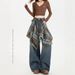High Street Fart Curtain Wide-Leg Jeans For Women 2025 Autumn New Slim High-Waist Loose Retro Ripped Straight Pants_ecoleips.com