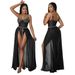 Women's Hot Diamond Set Fashion Sexy Strap One Piece Dress Two Piece Set_ecoleips.com