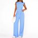 Women's Summer Two-Piece Outfit – Flowy Palazzo Pants With Ruffled Top (S-Xxl) – Casual & Elegant Polyester Set In 7 Colors_ecoleips.com